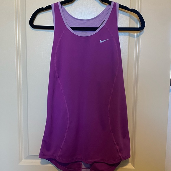 Nike Tops - NIKE dry-fit purple running tank top